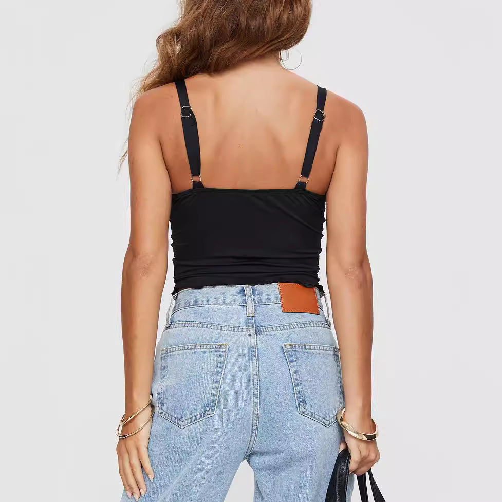 Camisola Slim Fit con Nudo para Mujer