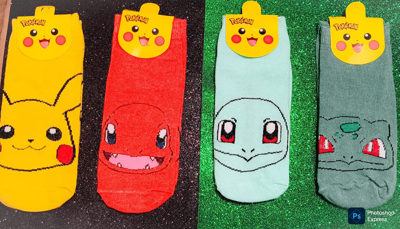 Calcetines Pokémon 4 Diseños